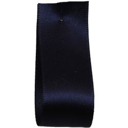 Shindo Double Satin Ribbon Dark Navy Blue (Col: 086) 3mm - 38mm widths