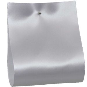 100mm x 50m Single Satin Wide Ribbon  col; White