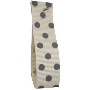 Polka Dot Grosgrain Ribbon 15mm x 20m Col: 3