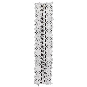 27mm Premium Lace Ribbon - Georgian Pattern in White & ivory
