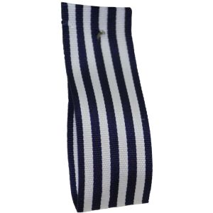 25mm x 25m Stripe Ribbon By Berisfords Ribbons Col:Navy