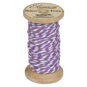 Bakers Twine Wooden Spool 2mm x 15m Lavender No.45