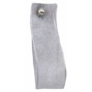 Silver Grey Sheer Ribbons  By Berisfords Ribbons In 10mm, 15mm, 25mm, 40mm Width