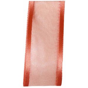 Sheer Elegance Ribbon Col: Rose Gold 15mm x 25m Article 9902